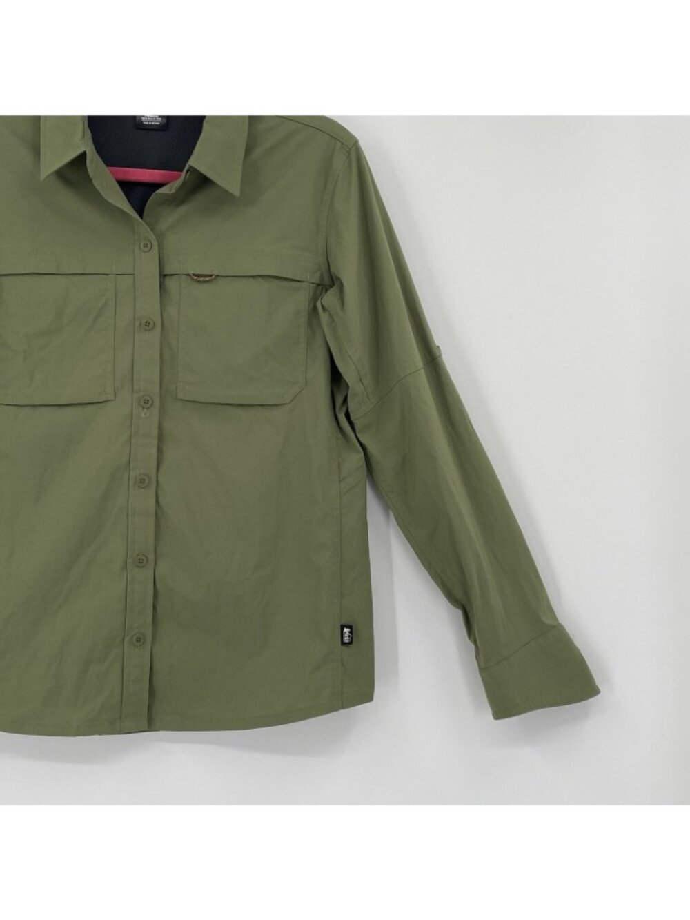 REI Co-op Womens Small Green Sahara Button Up Long Sleeve Outdoor Vented Shirt - Picture 9 of 12